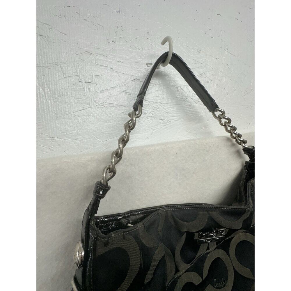 Coach Madison Luxury Designer Logo Tribeca Black Shoulder‎ Hobo Bag 14127 - Picture 4 of 9
